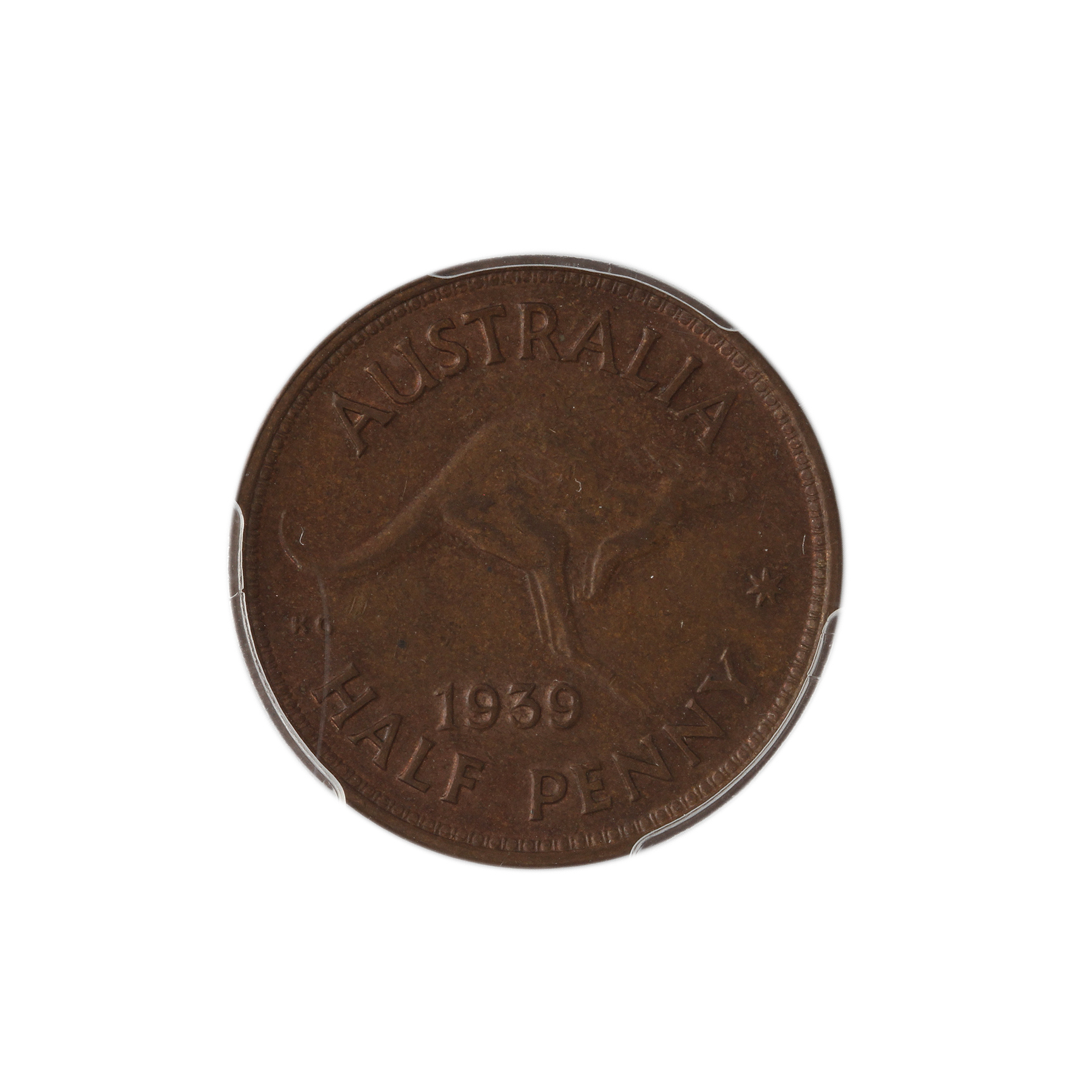 George VI, Halfpenny, 1939, MS62BN