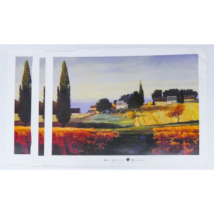 4pc Kent Lovelace ''Bonnieux'' Large Posters