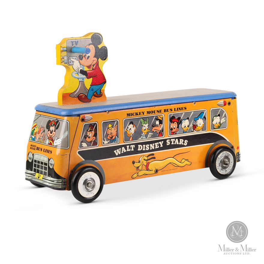 Gong Bell Mfg. Co. Mickey Mouse Bus Lines Toy Miller Miller Auctions Ltd