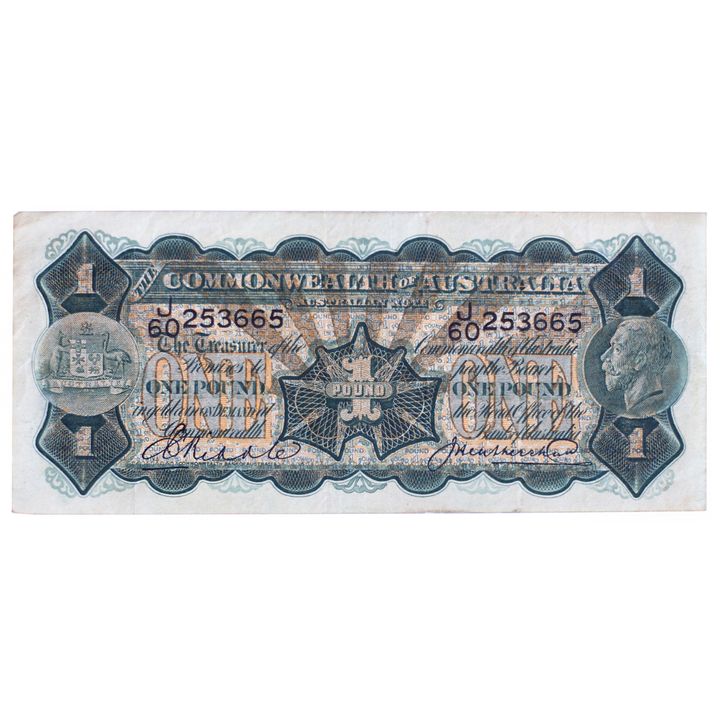 Riddle/Heathershaw, One Pound, 1927, aVF