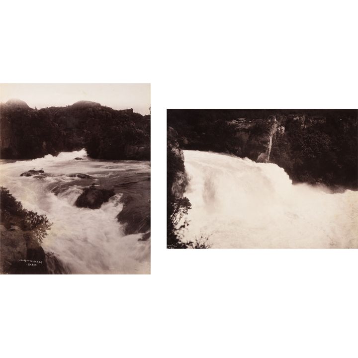 Josiah Martin 'Huka Fall together with Arateatea (sic) Falls'