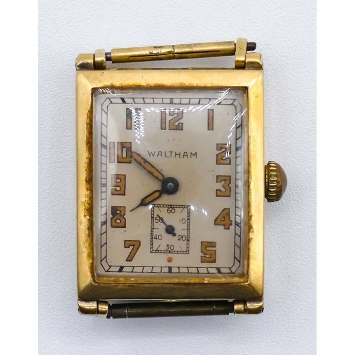 Vintage Men's 14k Waltham Tank Wrist Watch as-is - 27.5 Grams TW