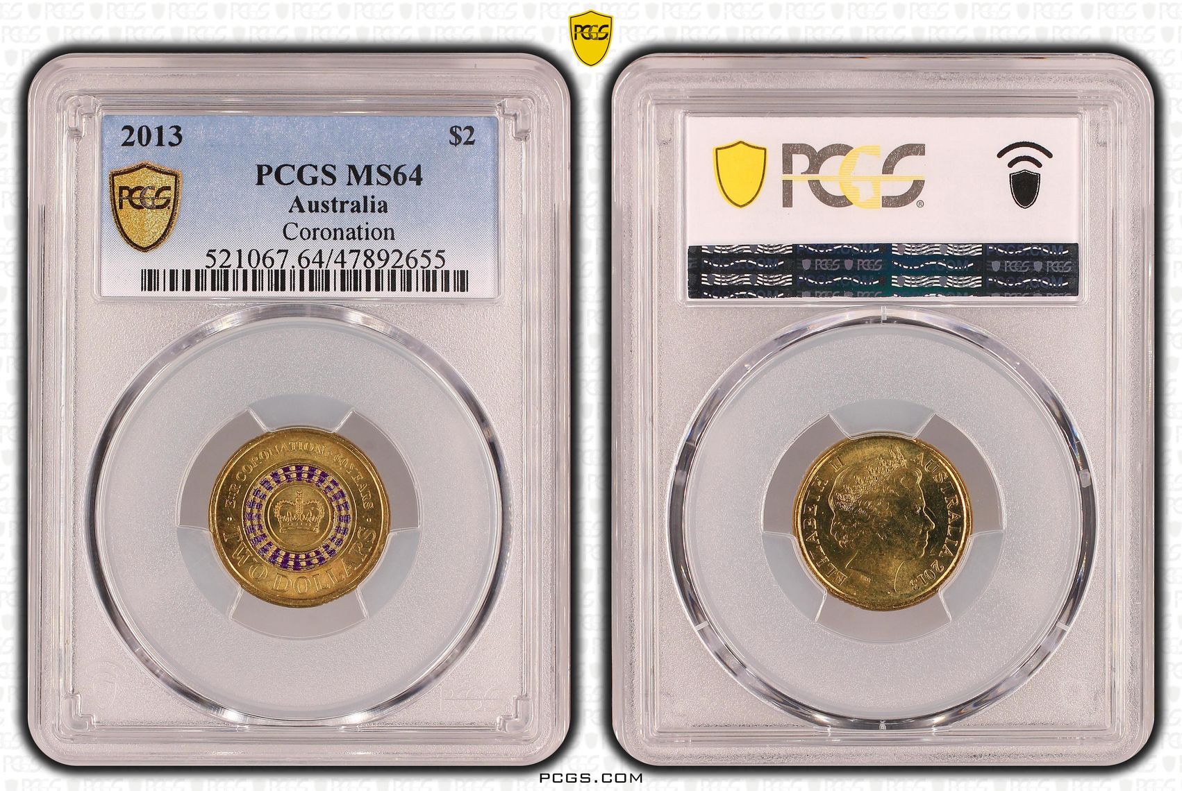Coronation, Two Dollar, 2013, PCGS MS 64