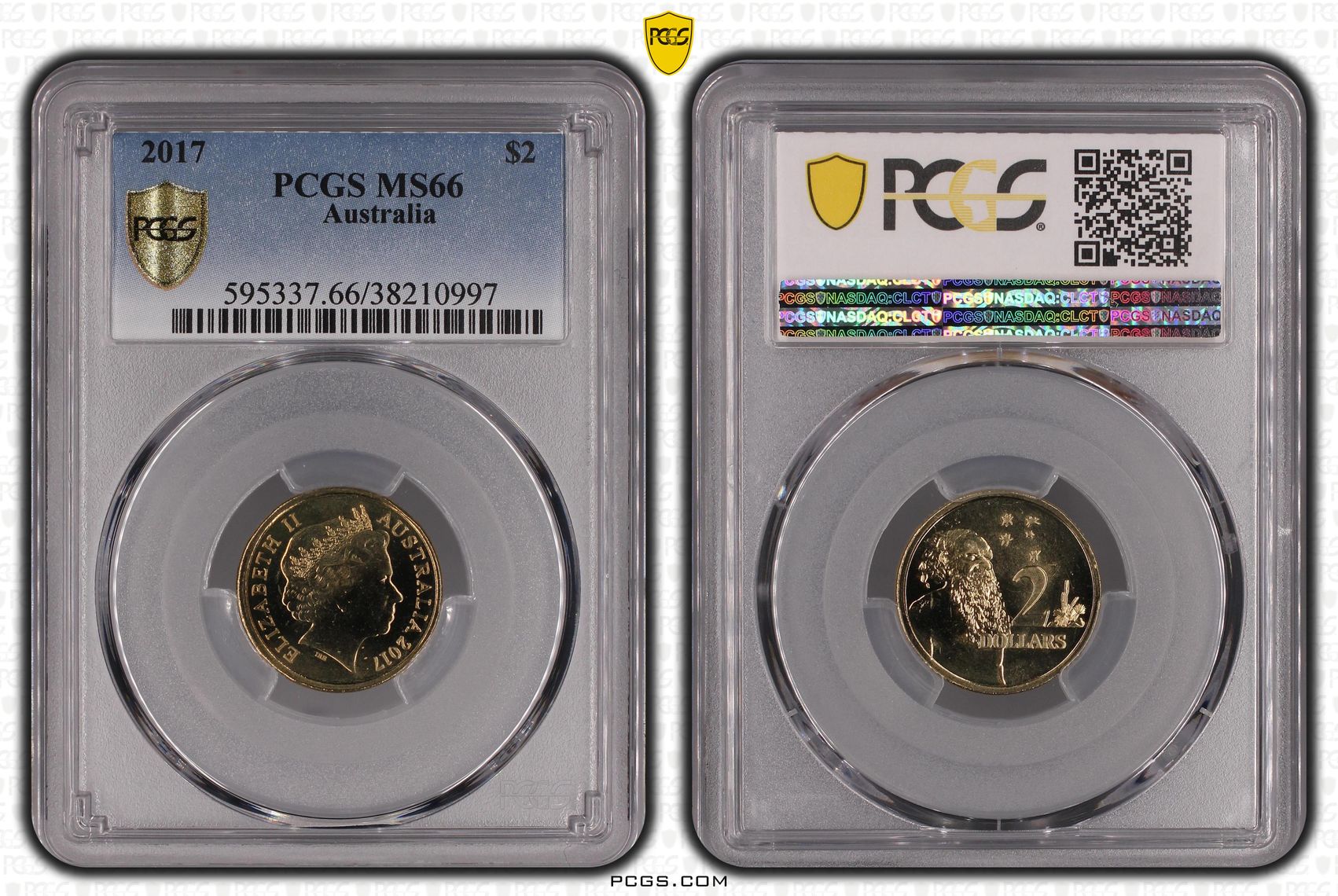 Elizabeth II, Two Dollar, 2017, PCGS MS66