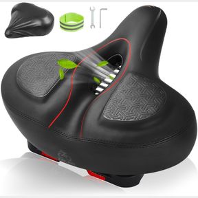 X-LARGE ZACRO BIKE SEAT, OVERSIZED BIKE SEAT COMFORT FOR MEN WOMEN, WIDE BIKE SEATS CUSHION FOR PELOTON BIKE/BIKE+, BICYCLE SADDLE