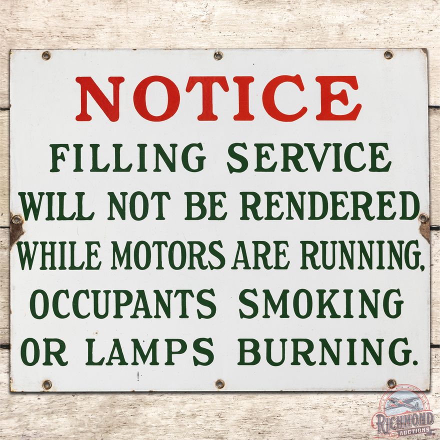 Sinclair Notice Filling Service SSP Sign - 8.75