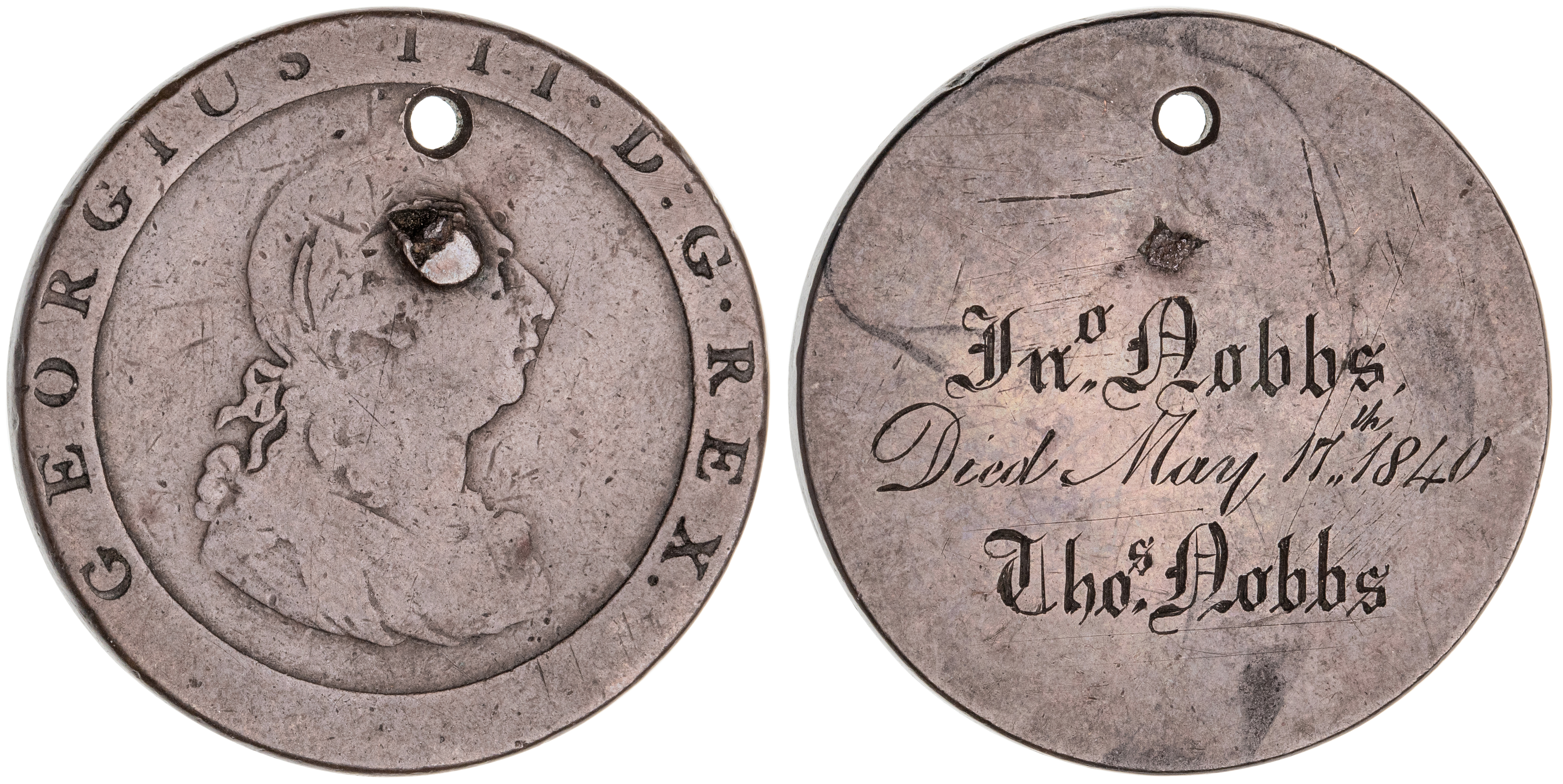 425 · NSW Convict Interest, Memorial Token, 1840, VF