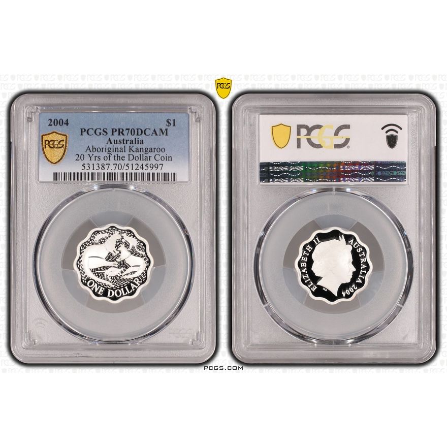 Aboriginal Kangaroo, One Dollar, 2004, PCGS PR70DCAM