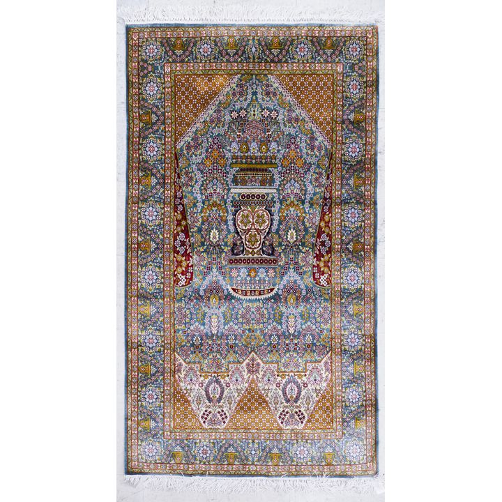 Fine Silk Vase Oriental Rug- 3'4'' x 6'2''