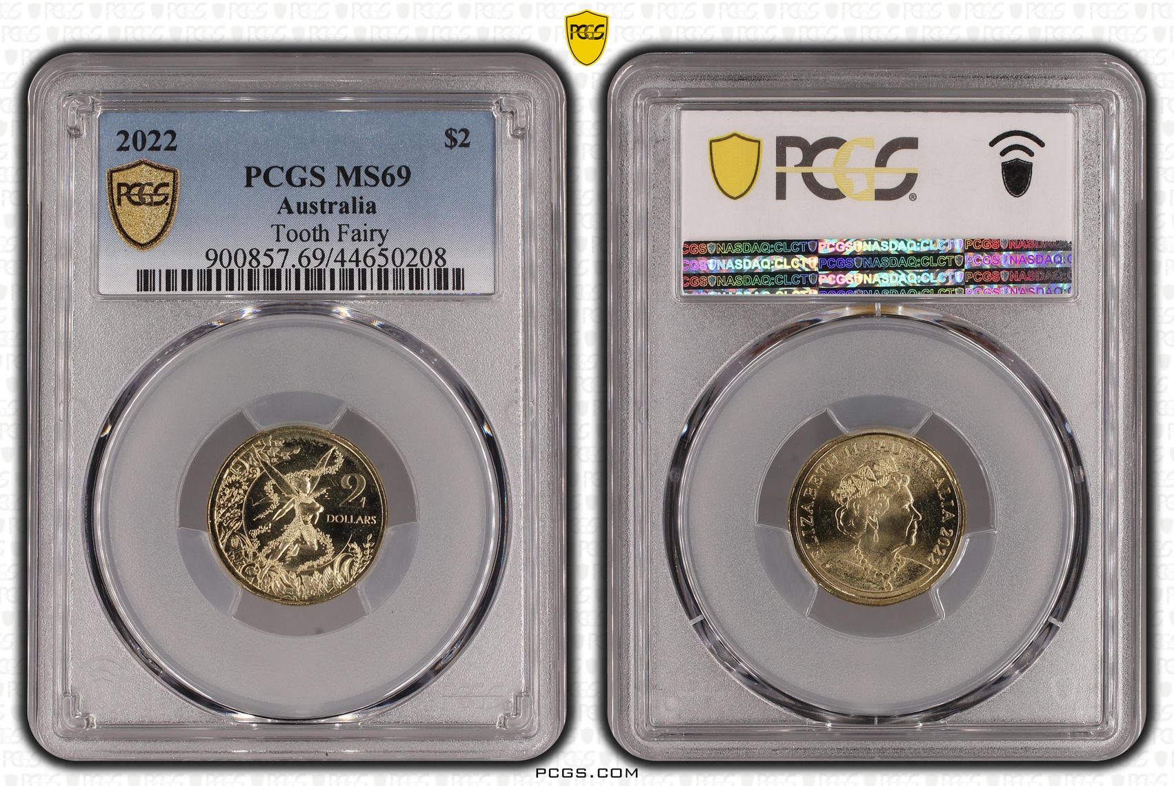 Elizabeth II, Tooth Fairy, Two Dollar, 2022, PCGS MS 69