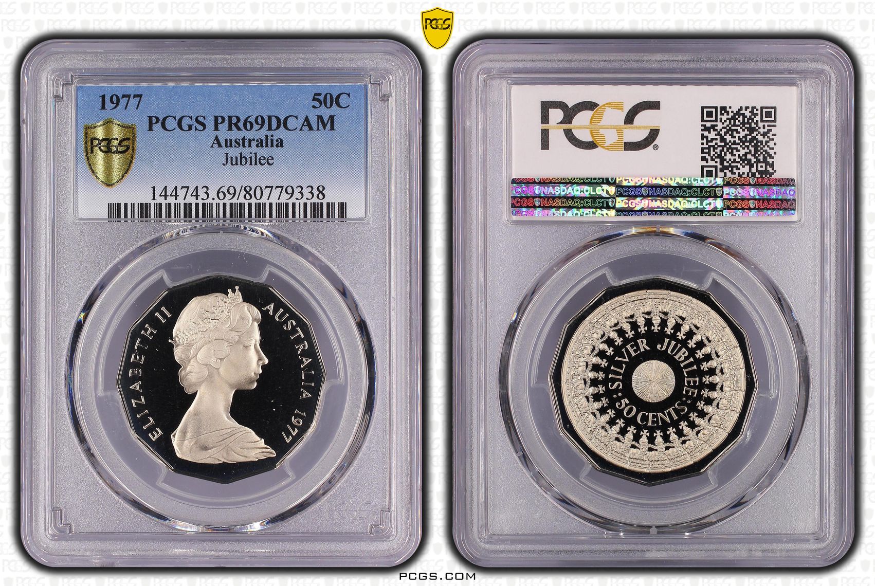 Jubilee, Fifty Cent, 1977, PCGS PR69DCAM