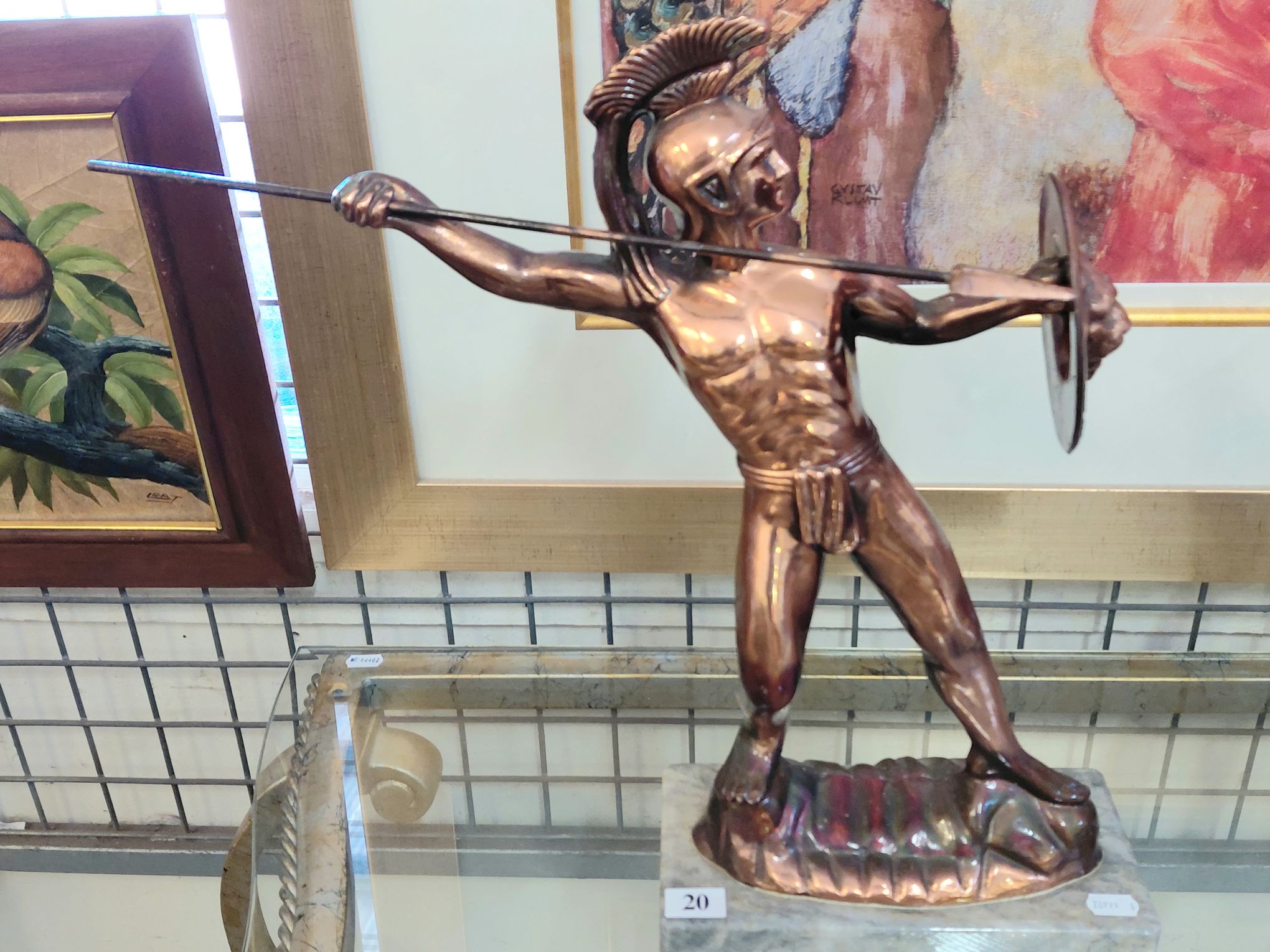 Copper Centurion Figural Statue