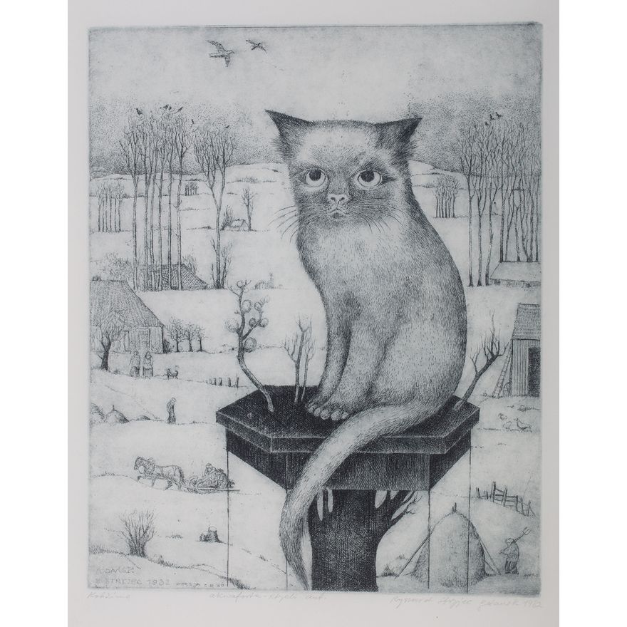 Ryszard Stryjec | Kot zimą, 1982 r.