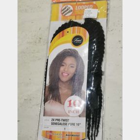 Femi collection 10'' 2xPre twist senegalese pure (color 1) 1 pack - 50670/329