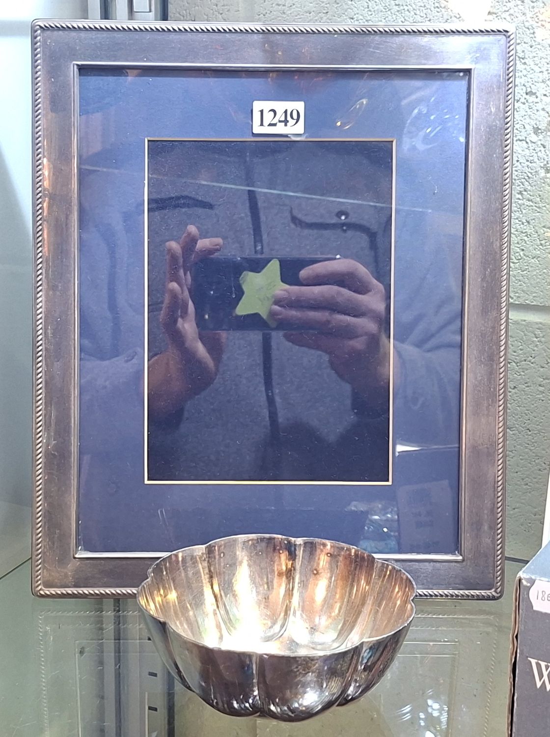 Silverplated Photo Frame And Bowl