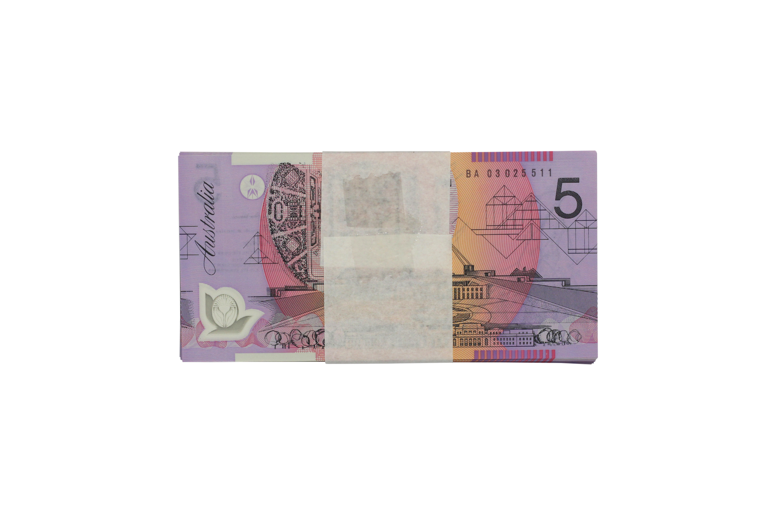 2150. · Bundle, MacFarlane/Henry, Five Dollars,  2003, UNC