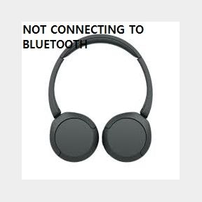 Sony WH-CH520 Wireless Bluetooth On-Ear Headphones(NOT CONNECTING TO BLUETOOTH) - Black -51730/1891 B2 (S2)