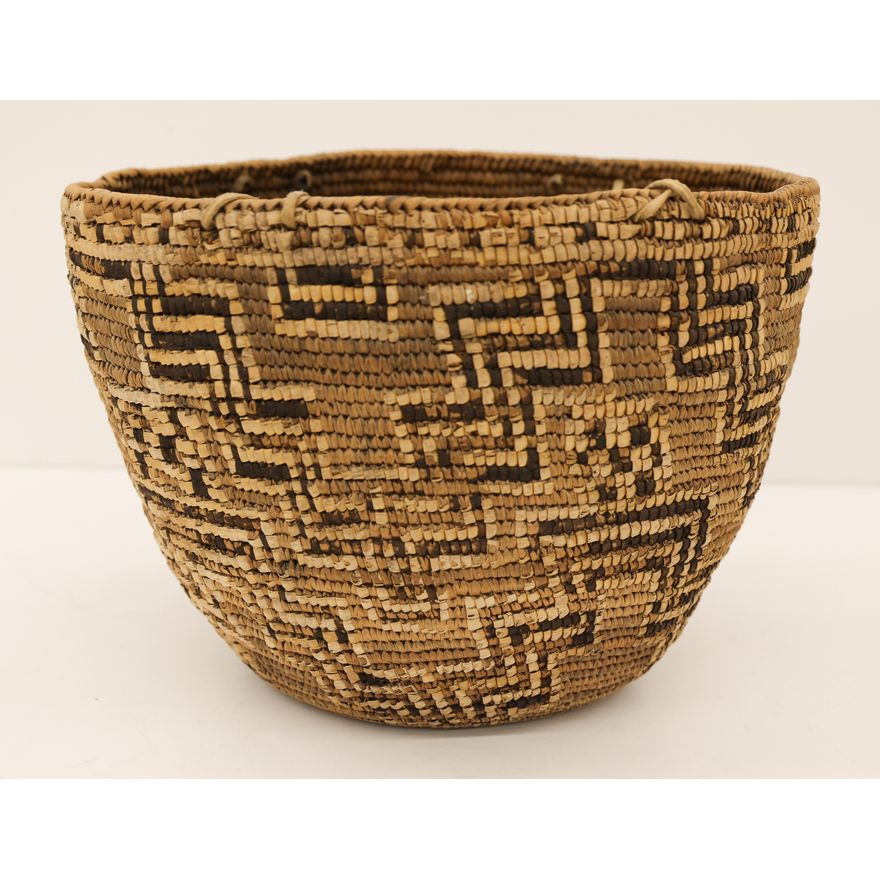 Old Cowlitz Decorated Indian Baske