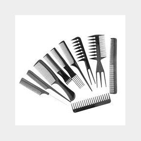 10 Piece Hair Stylists Professional Styling Comb Set -Bar 9900690139800- 51745/23408 SN B3 (S3)