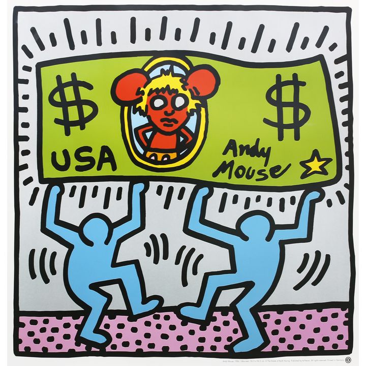 Keith Haring 'Andy Mouse III'