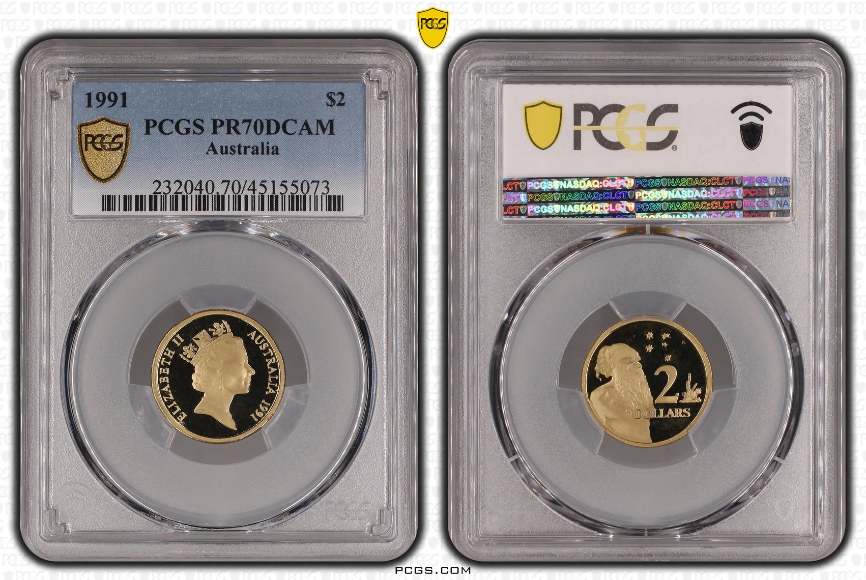 1991 Australia Two Dollar, $2 PCGS - PR70DCAM POP 20/0 -073