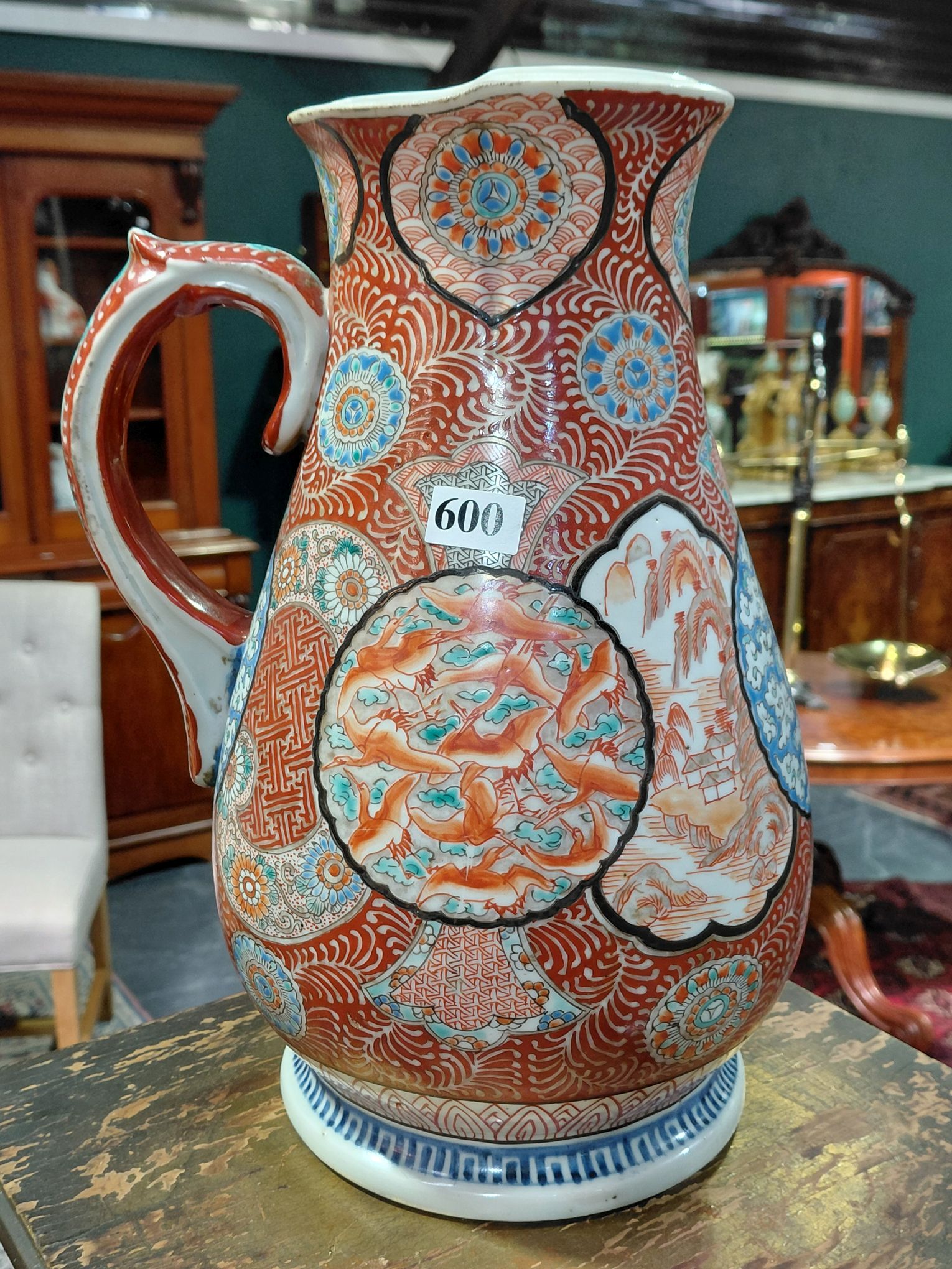 ANTIQUE JAPANESE CERAMIC JUG