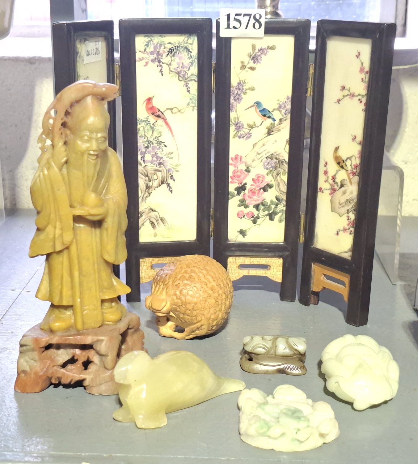 Chinese Carved Stone And Wooden Ornaments
