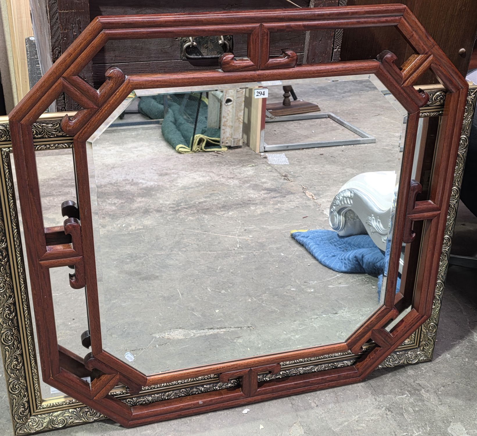 294 · ORIENTAL DESIGN WALL MIRROR