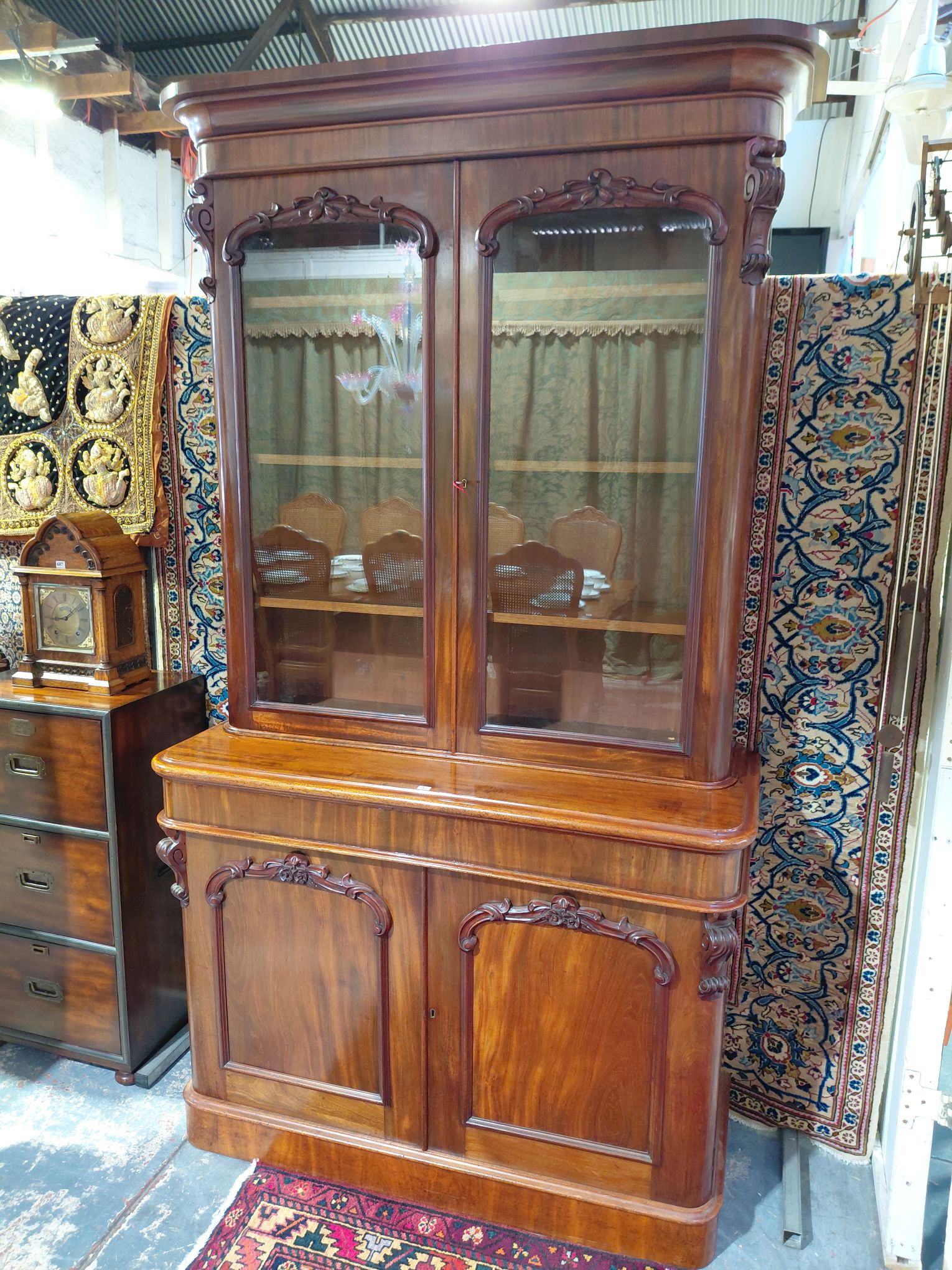 FINEST QUALITY MAHOGANY BOOKCASE