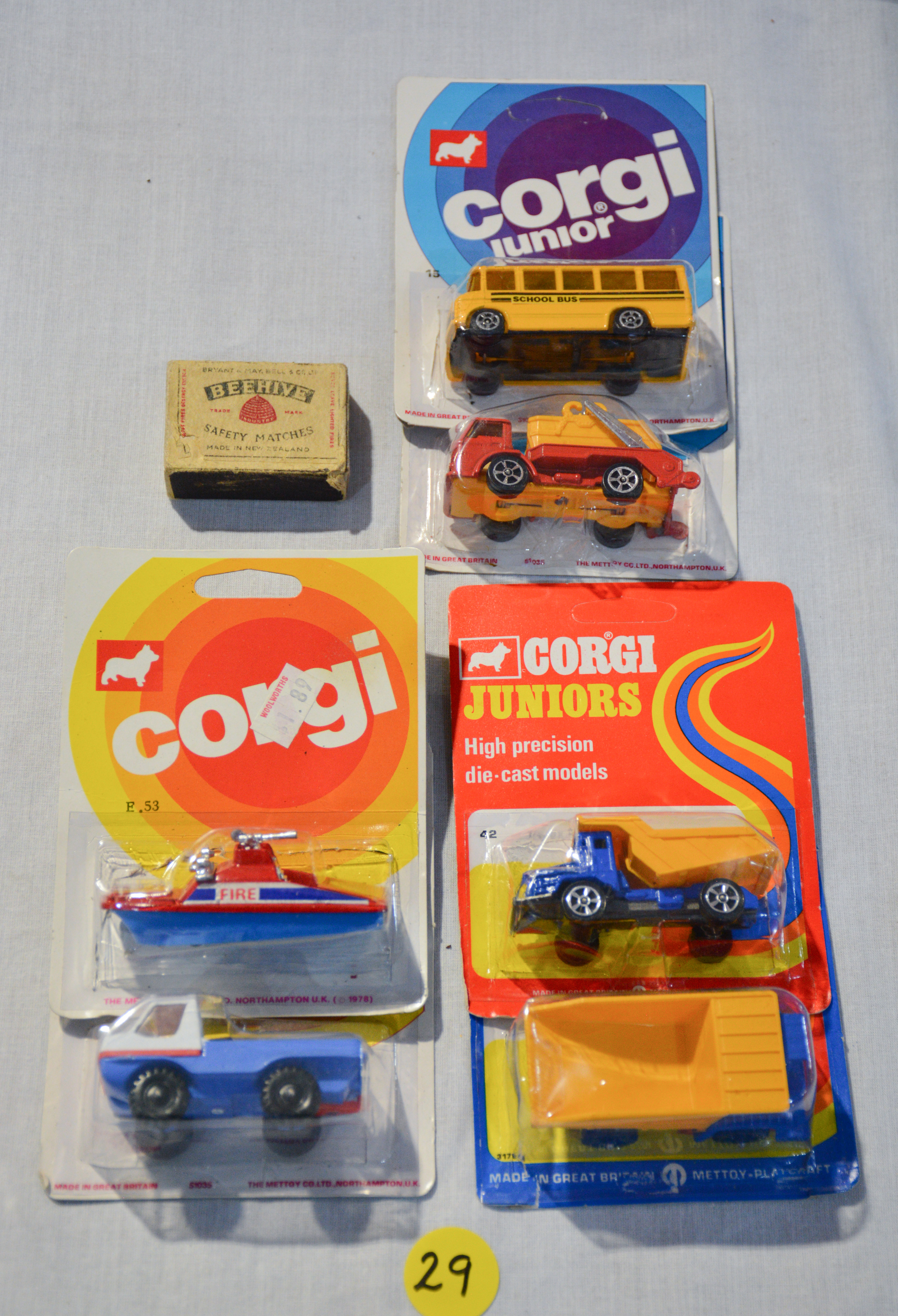 Corgi Packaged Model Vehicles — sold at auction in New Zealand for $15
