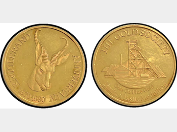 1970-1980 ANNIVERSARY KRUGERRAND GOLD MEDALLION