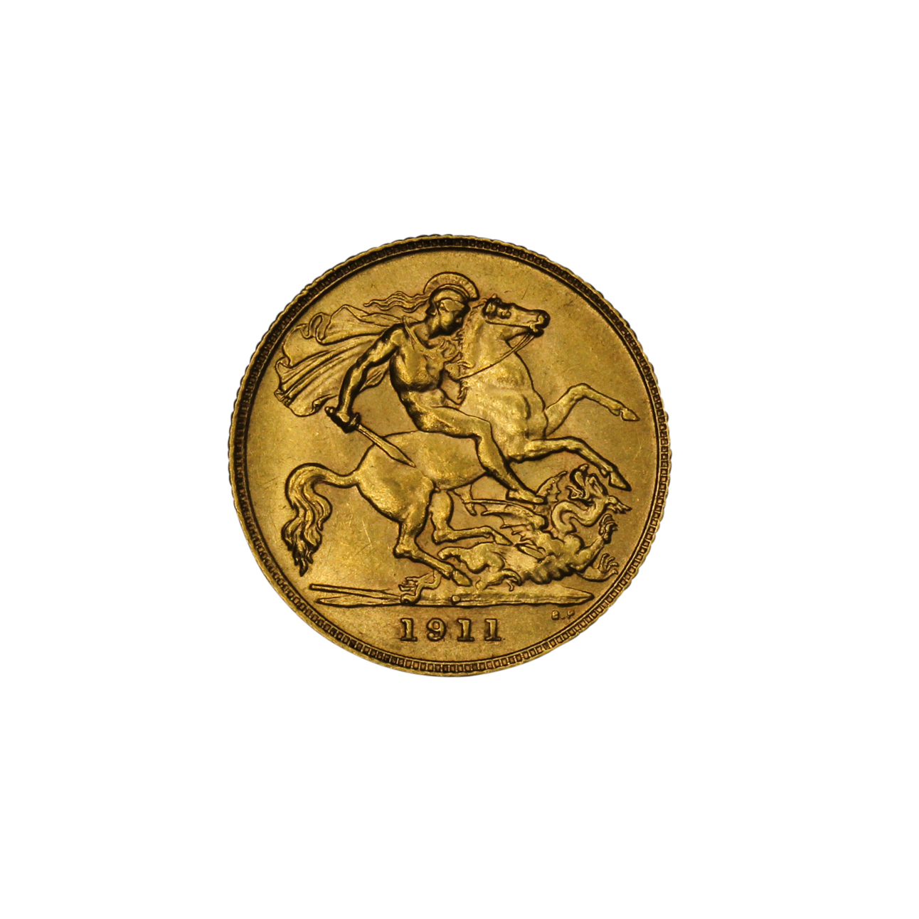 1258. · George V, Half Sovereign, 1911-P, aUNC