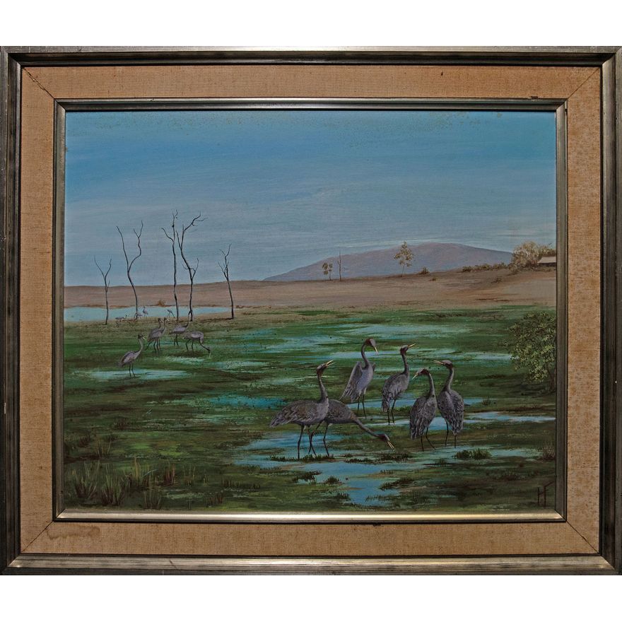Helen Franklin, 'Brolgas, Townsville Common', 1962,