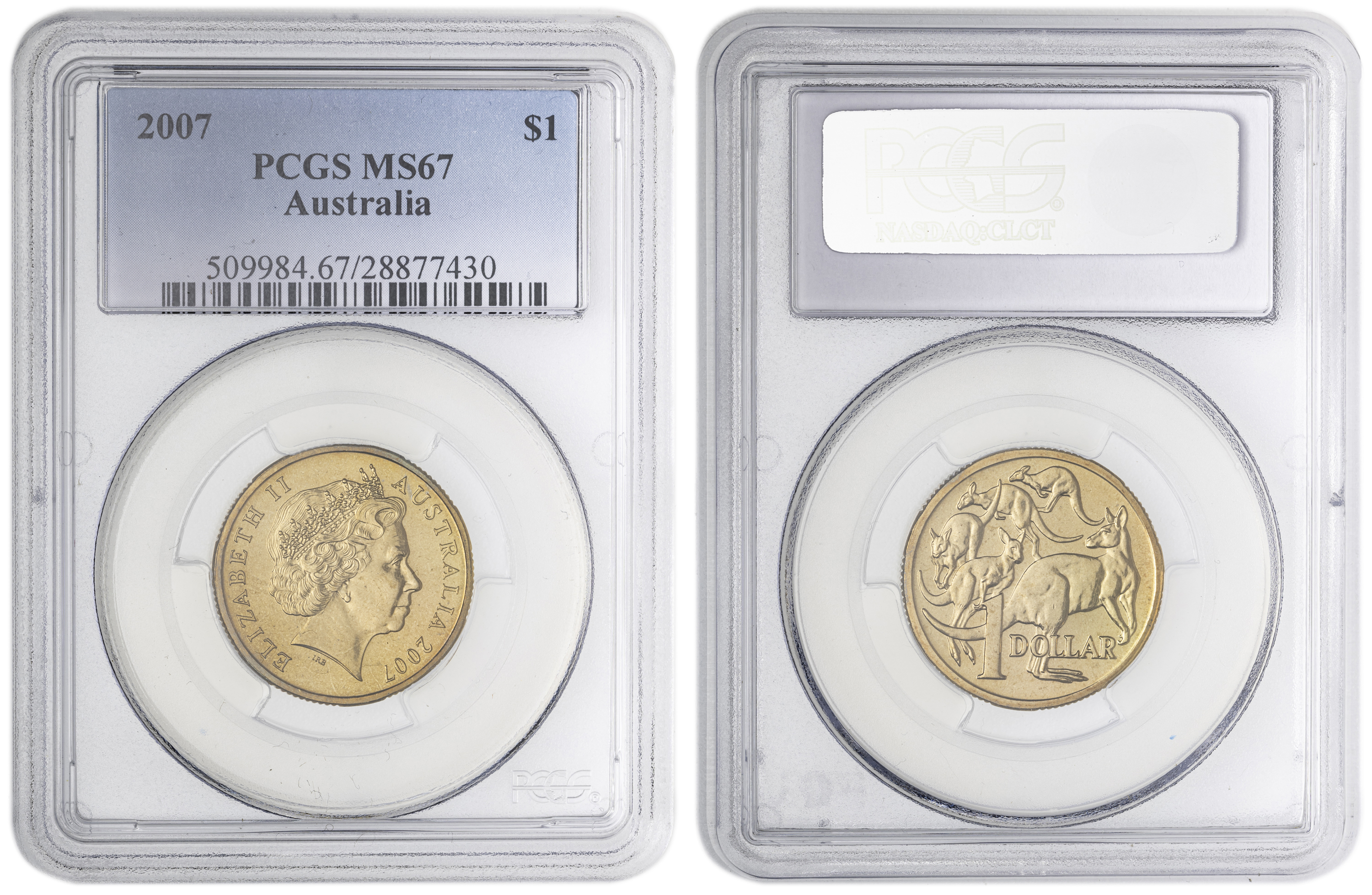 , One Dollar, 2007, PCGS MS67