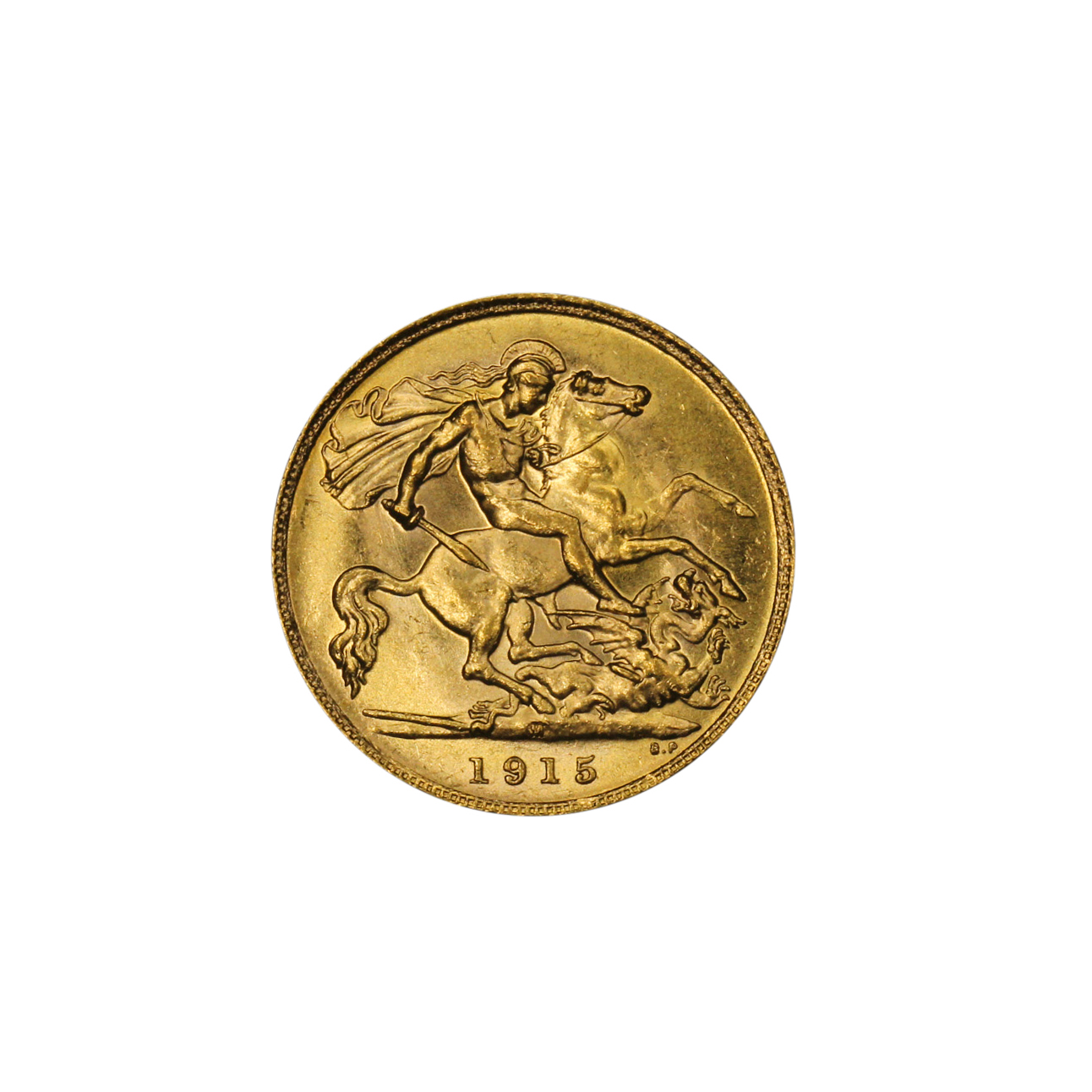 1275. · George V, Half Sovereign, 1915-M, aUNC