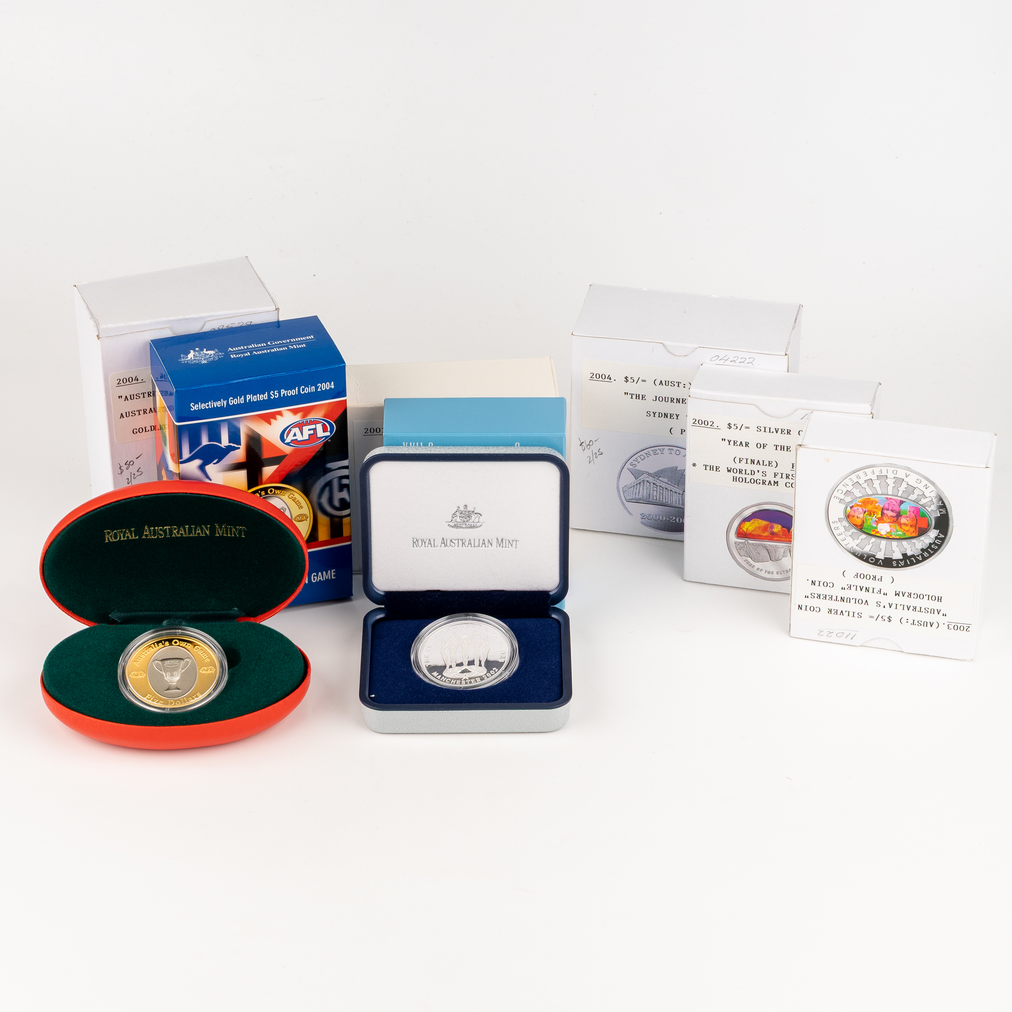 290 · Elizabeth II, Various Commemoratives, Five Dollars, 2002 - 2004, FDC