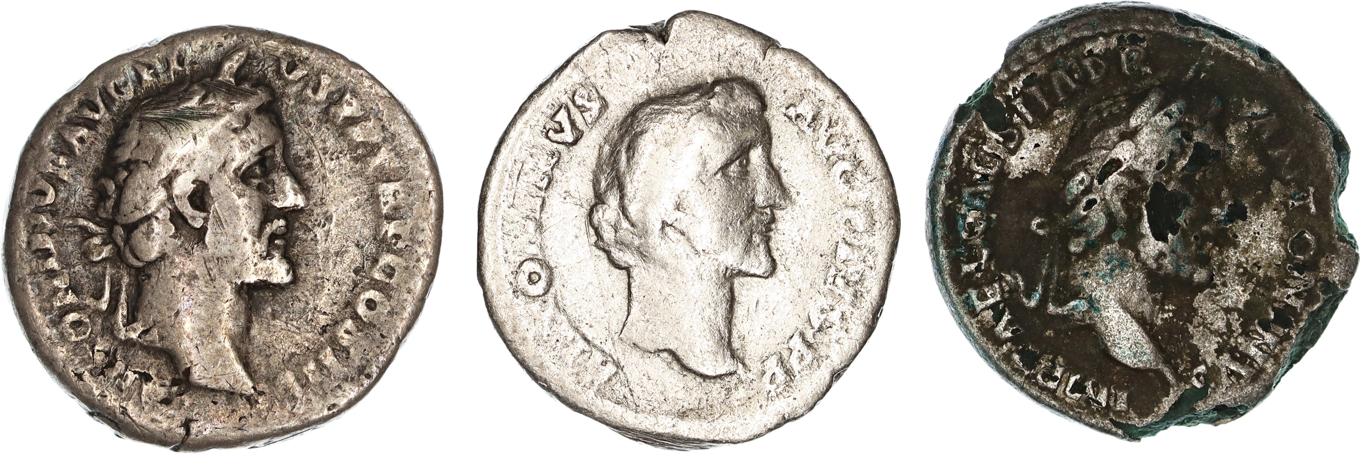 Roman Empire, Antoninus Pius, Silver Denarius, 138-161 AD, F