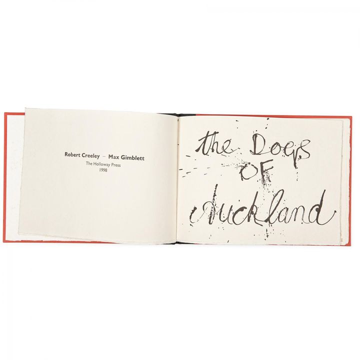 GIMBLETT, MAX [drawings] & CREELEY, ROBERT [text], The Dogs of Auckland.