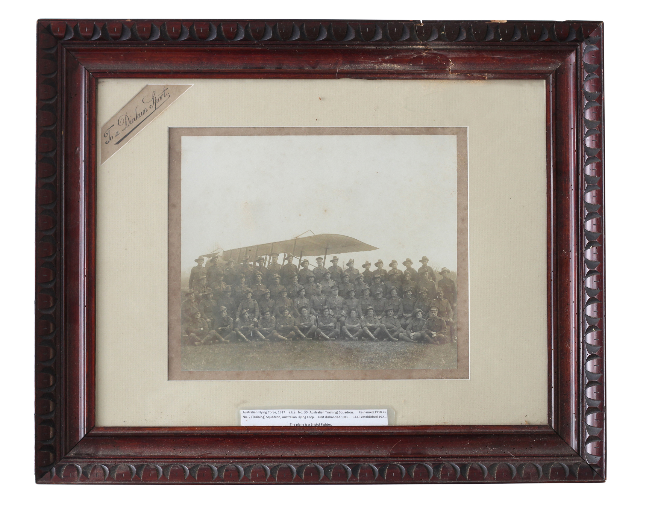 450 · Photograph of pre-RAAF Australian Flying Corps, Training Squadron, VGC