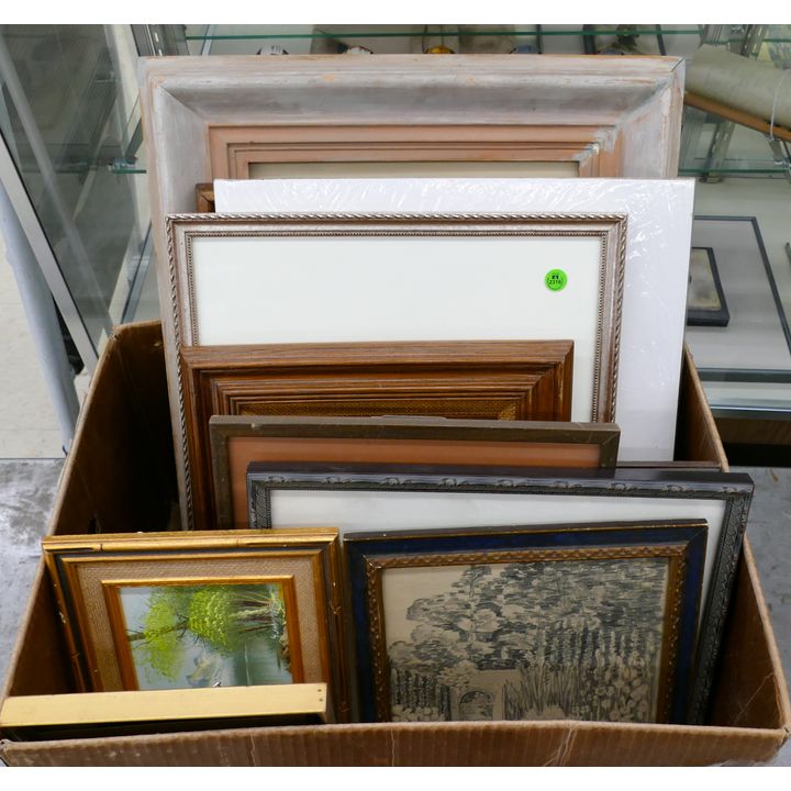 Box 13pc Framed Vintage Artworks and Prints
