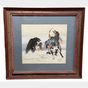 Original Native American Painting By Rance Hood
