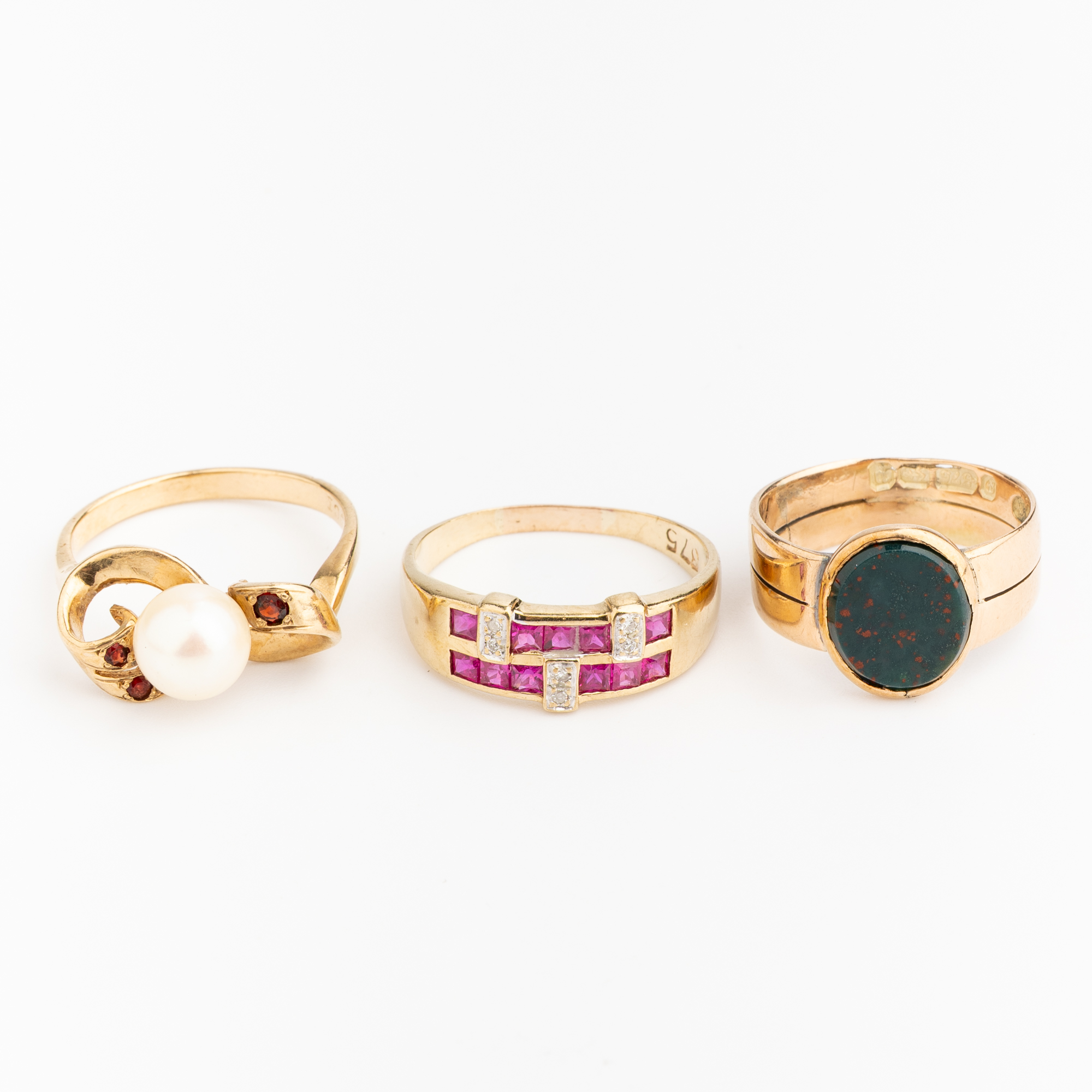 24 · 9ct Gold Gem Set Rings
