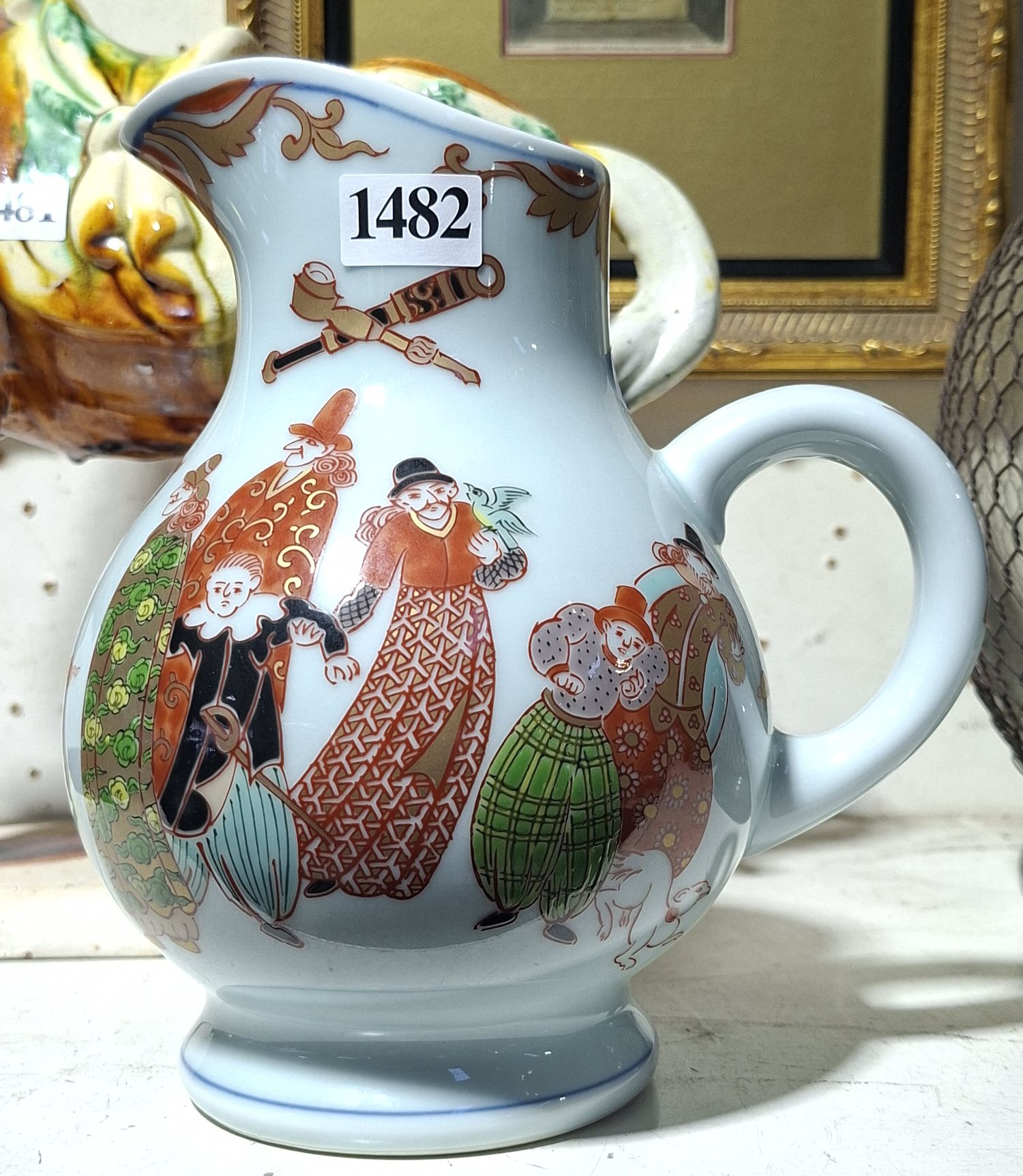 Oriental Blue Glazed Jug