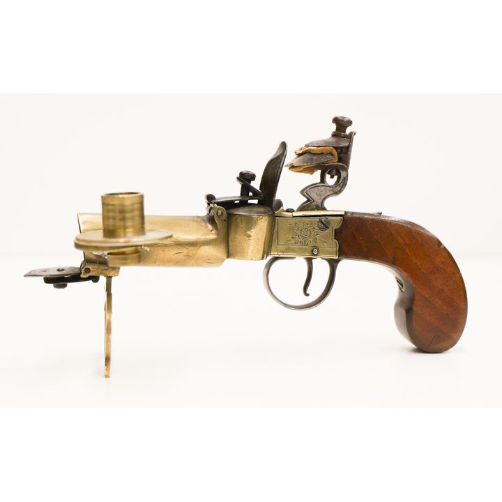 Antique Brass Flintlock Tinder Lighter