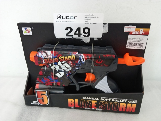 FOAM BLASTER TOY GUN FOR KIDS WITH 10 SOFT FOAM BULLETS - 6 YEARS - | Aucor