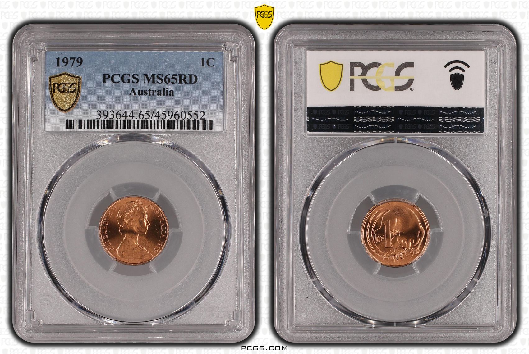 Elizabeth II, One Cent, 1979, PCGS MS65RD