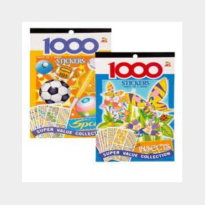 Super Sticker Book with Over 1000 Stickers x 2 - Bar 9902049217214-51748/4679