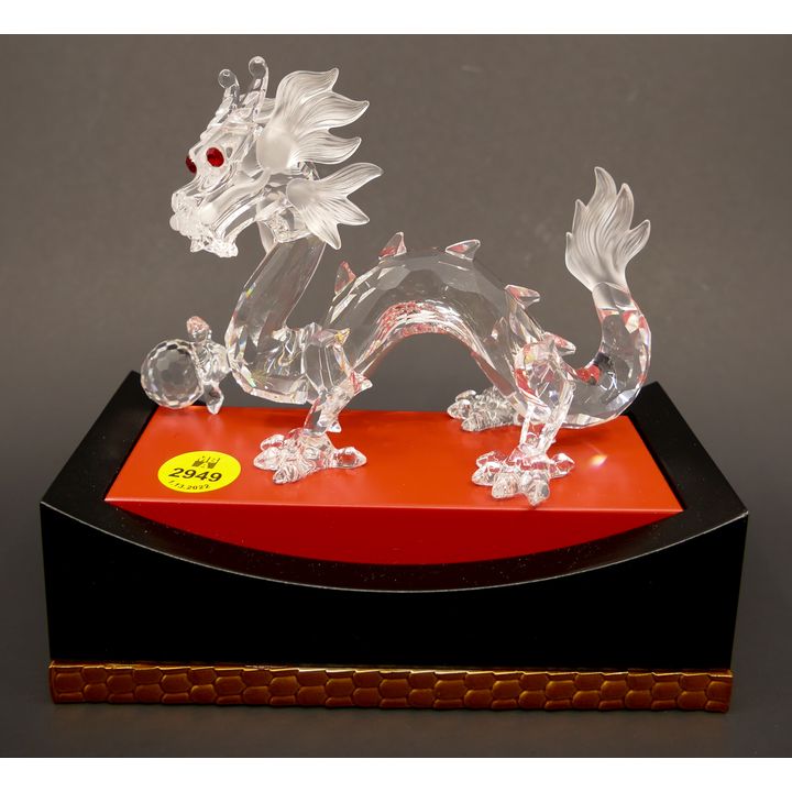 Swarovski Crystal Dragon with Box- 5.5x6''