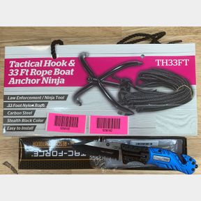 TAC FORCE TACTICAL KNIFE TACTICAL HOOK 33 FT BOAT ANCHOR