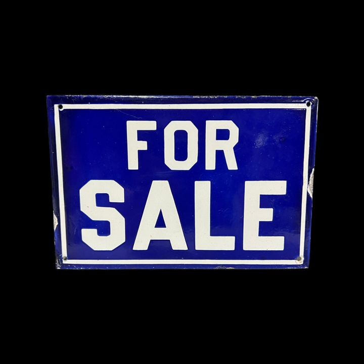 For Sale Porcelain Sign